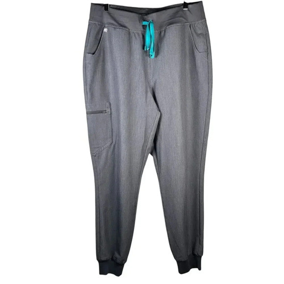 FIGS HW Zamora Jogger Scrub Pants Technical Collection Size Large Gray Uniform - Picture 1 of 10